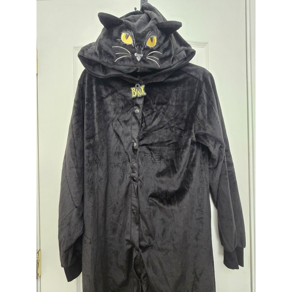 Disney Hocus Pocus Binx Black Cat Halloween Costume Suit Size Adult  S/M 4-8